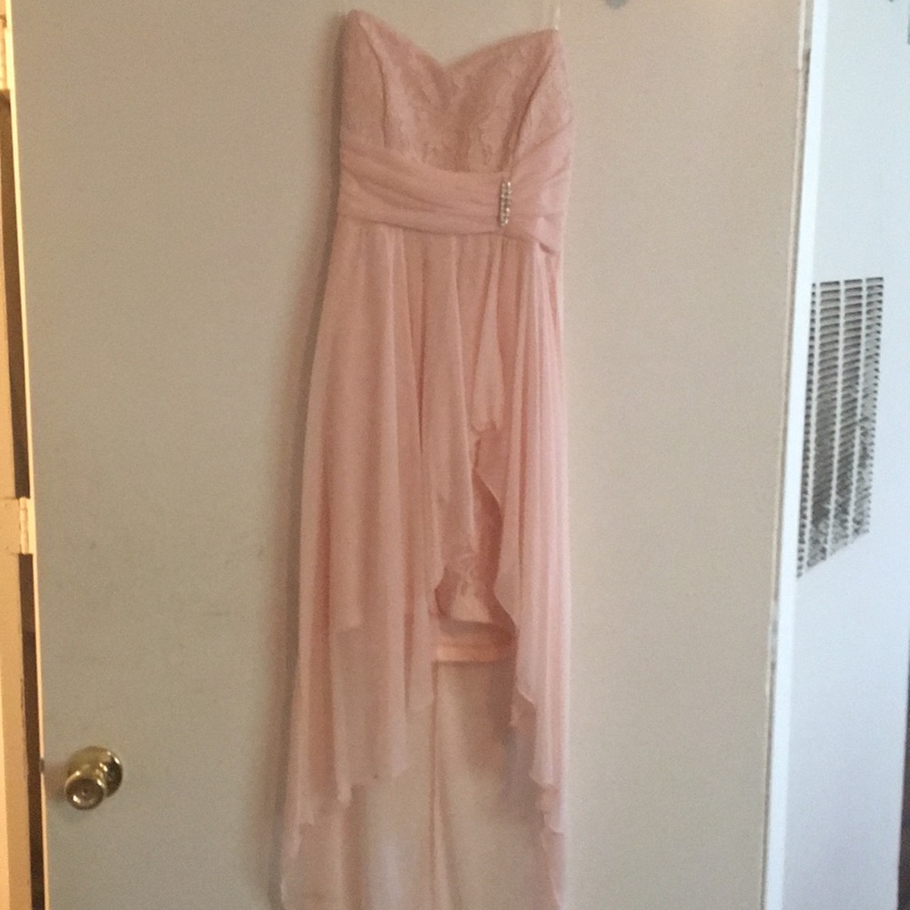 Peach strapless